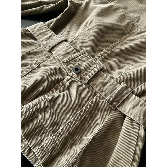 LOFT Army Green Corduroy Crop Jacket w/Belt sz 2P - Picture 5 of 12